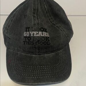 Black Graphic Baseball Cap